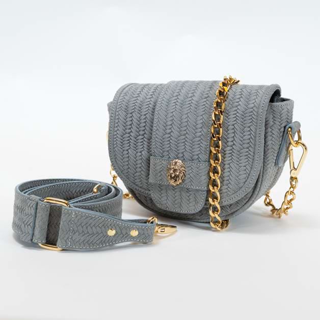 Colosseo bag interlaced suede